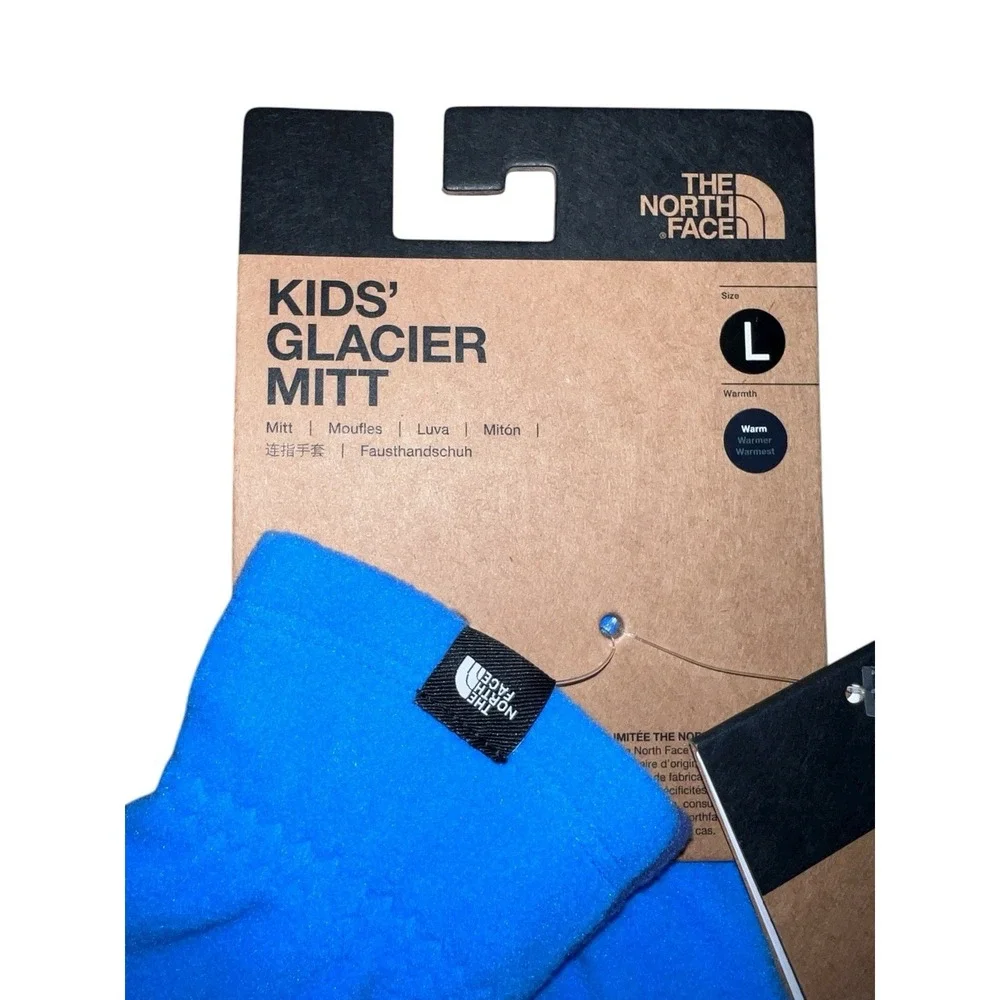 The North Face Kids' Glacier Mittens Large Optic Blue